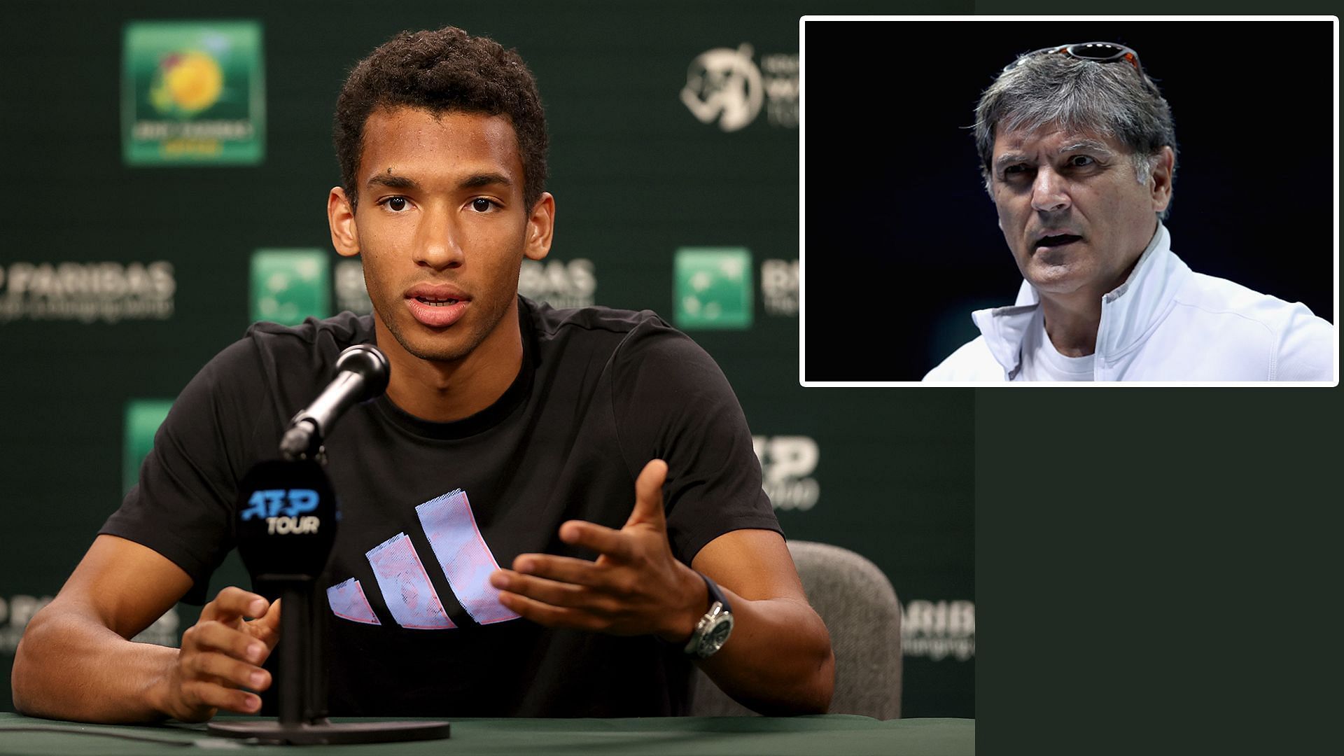 Felix Auger-Aliassime and Toni Nadal