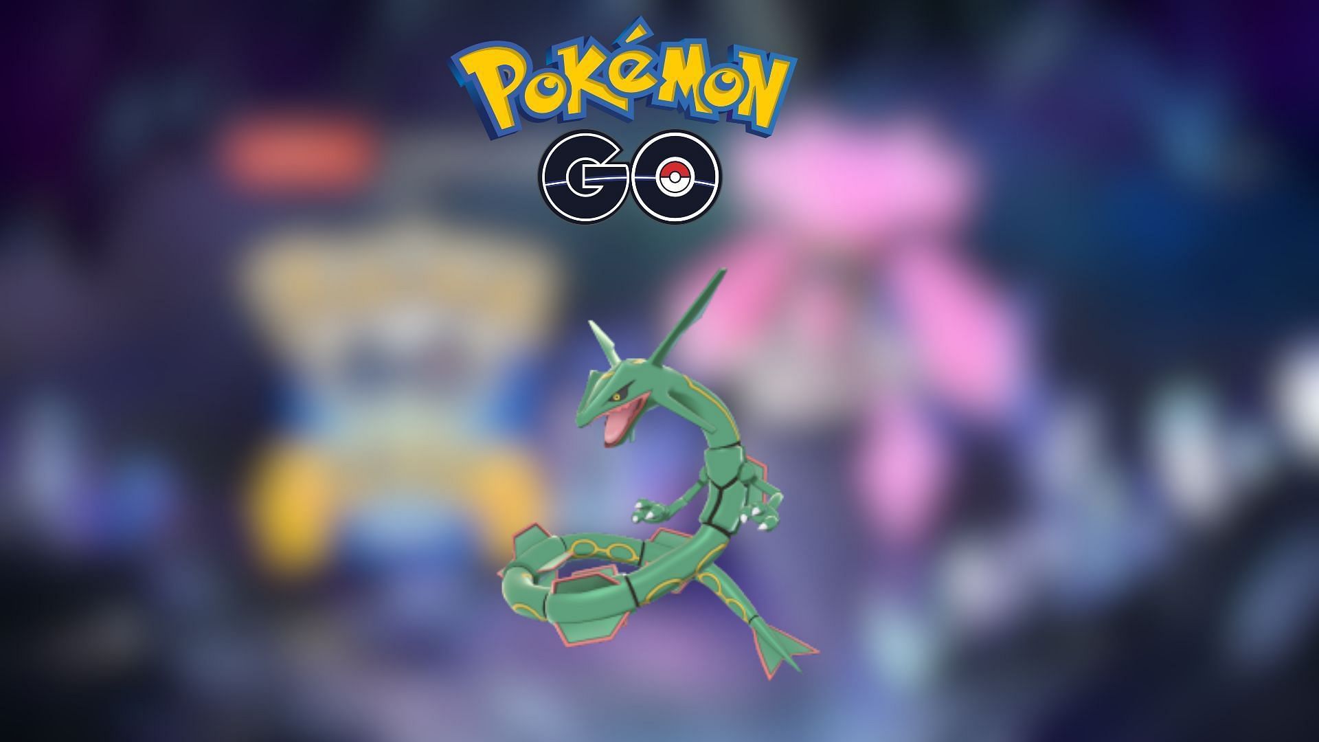 Rayquaza as it appears in the game (Image via Niantic/Serebii)