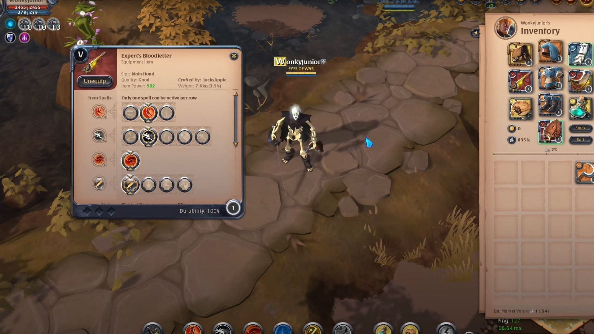 Bloodletter is one of the best gathering builds in Albion Online (Image via Sandbox Interactive)