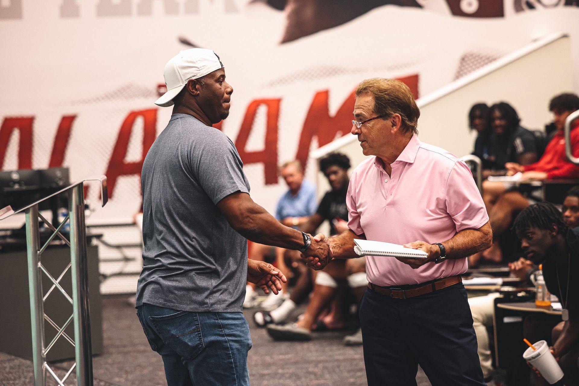 Ken Griffey Jr. and Nick Saban