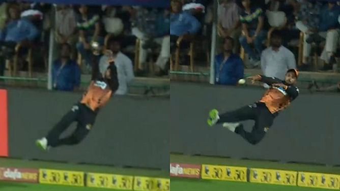 [Watch] With 11 needed off 4, Manish Pandey's stunning fielding effort helps Hubli Tigers win Maharaja Trophy 2023 final