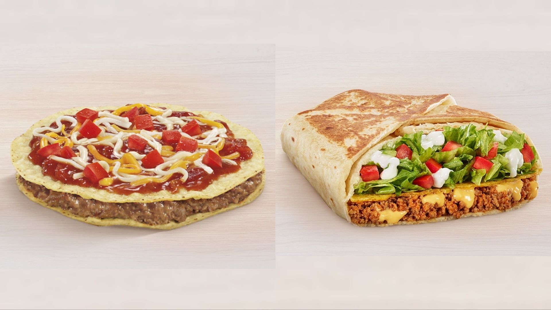 The lawsuit filed in the Brooklyn Federal Court focuses on three variants of Crunchwraps and two variants of Mexican Pizzas sold across the country (Image via Taco Bell)