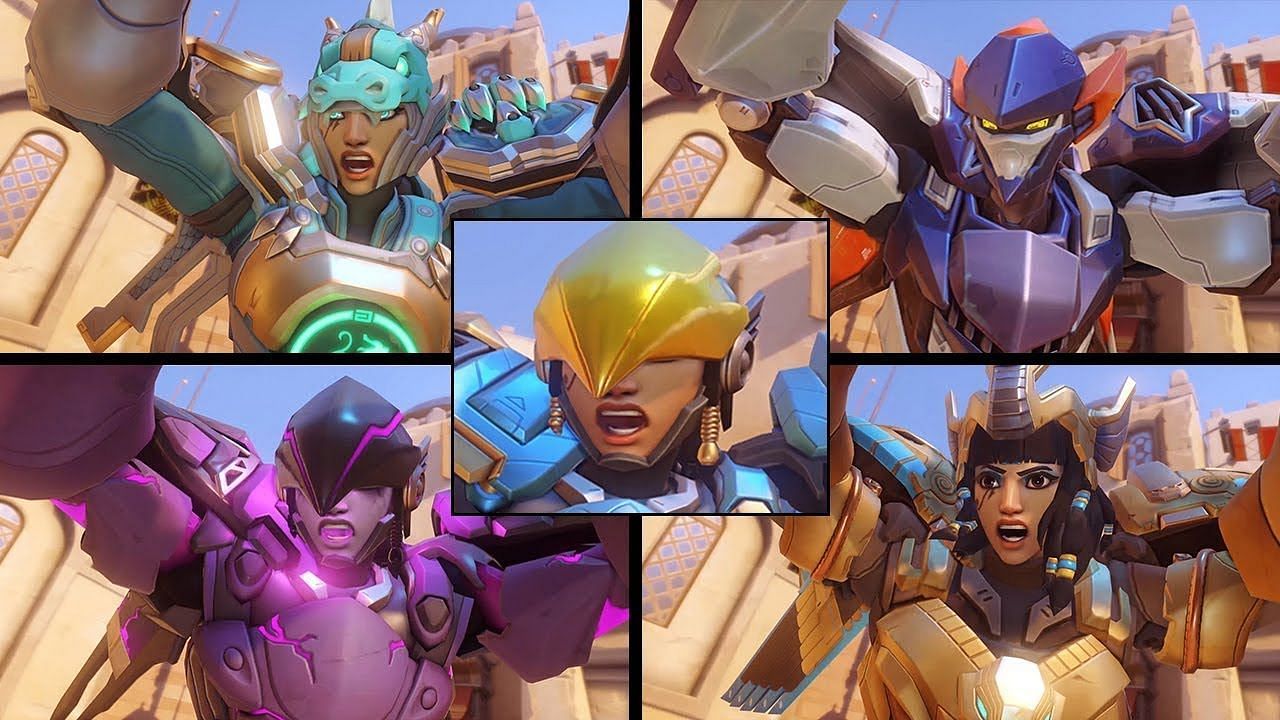 All Pharah skins in Overwatch 2 (Image via Blizzard)