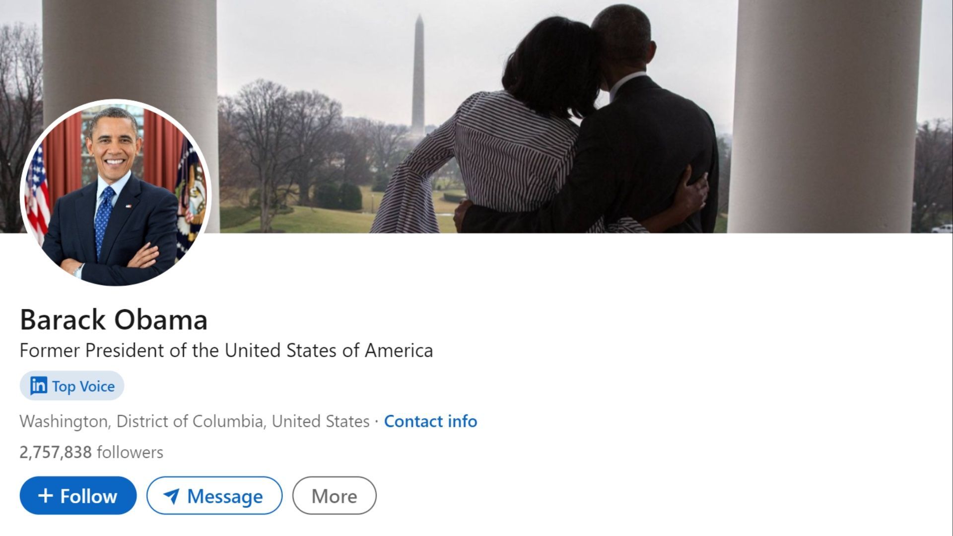 Barack Obama's LinkedIn profile sends the internet into a frenzy