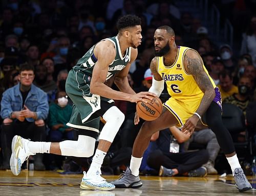 Giannis Antetokounmpo and LeBron James