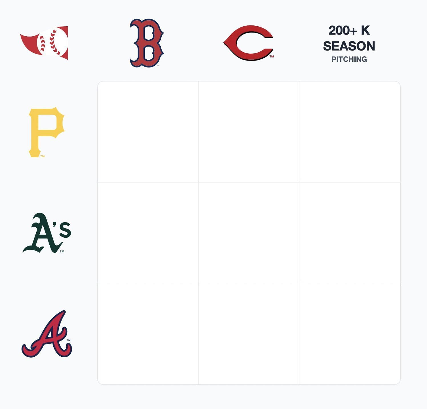 MLB Immaculate Grid Answers August 23