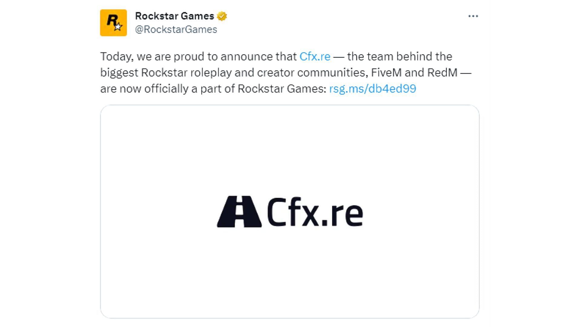 Rockstar Games anuncia compra da Cfx.re, responsável por comunidades de GTA  RP - Adrenaline