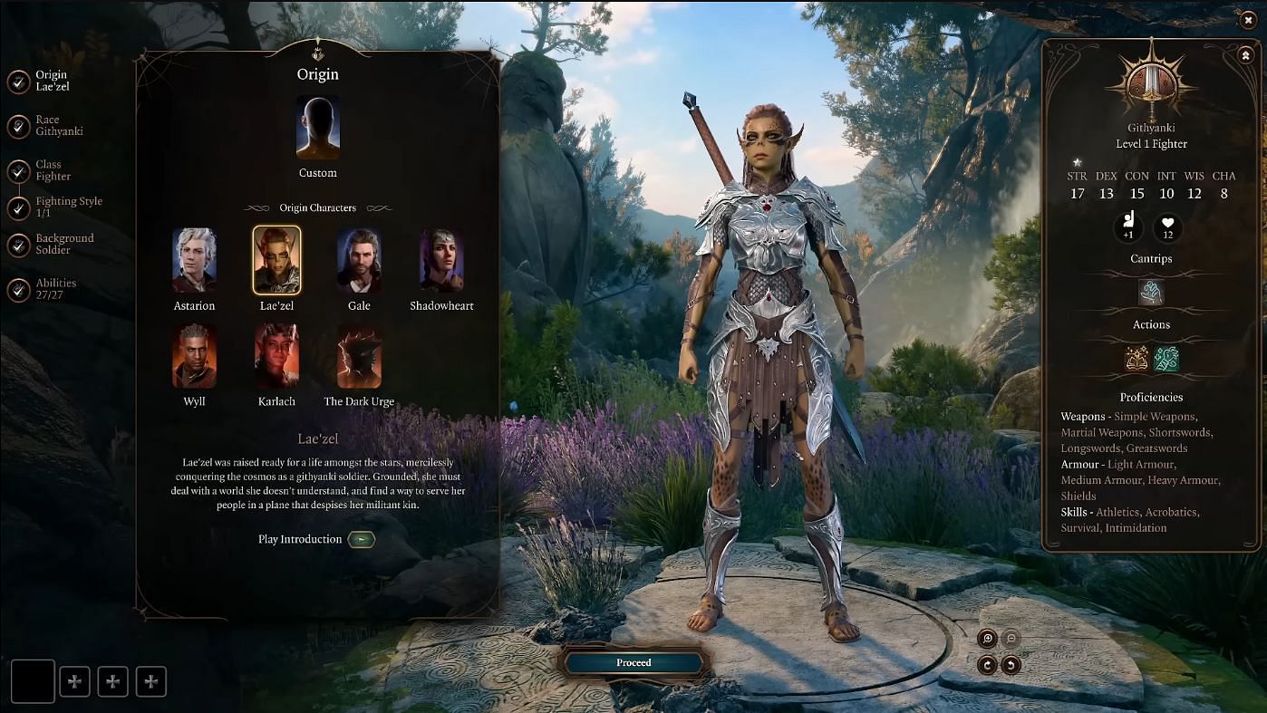 As you can see on the right, each character has 6 attributes (Image via Larian Studios)