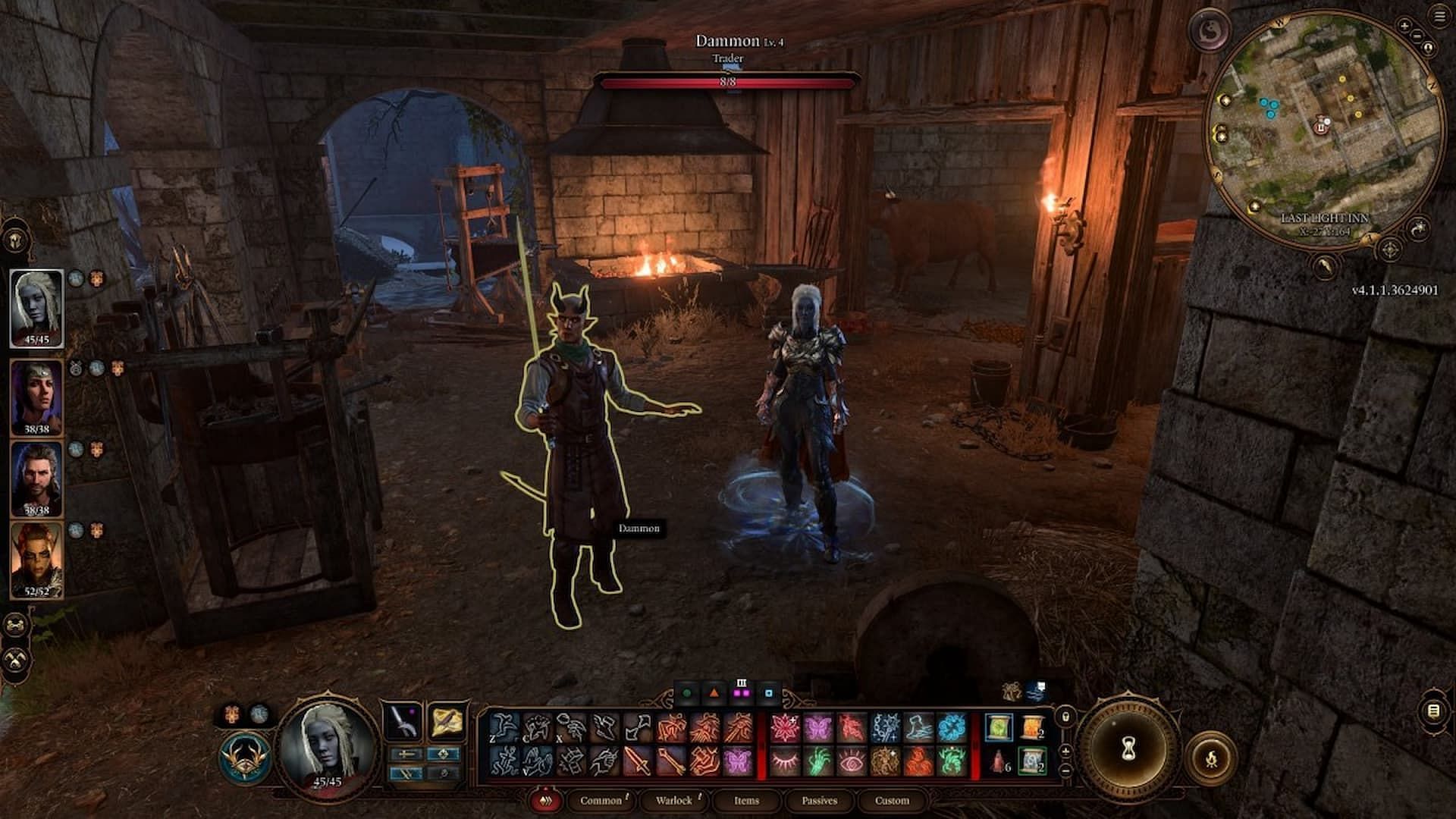 Dammon can be found in the Last Light Inn during Act 2 (Image via Larian Studios)