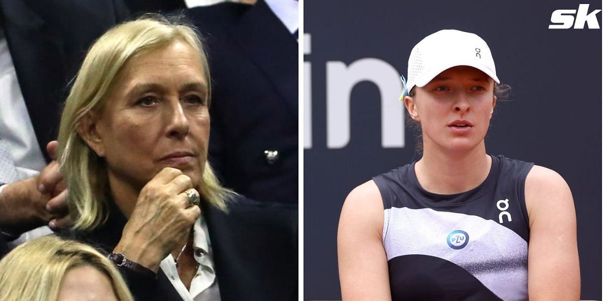 Martina Navratilova and Iga Swiatek