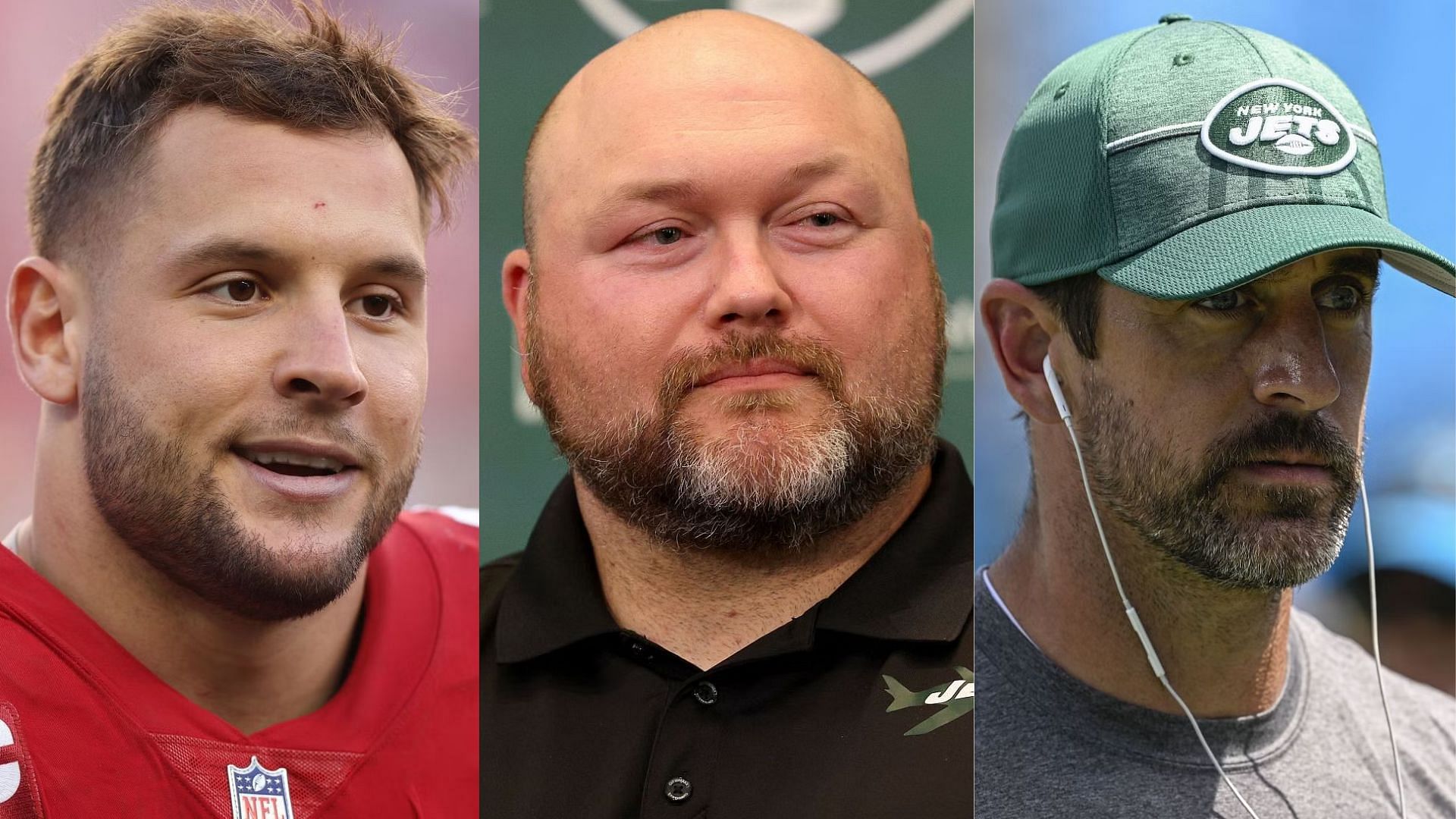 Is New York Jets general manager Joe Douglas working on a trade that will team up Nick Bosa with Aaron Rodgers?