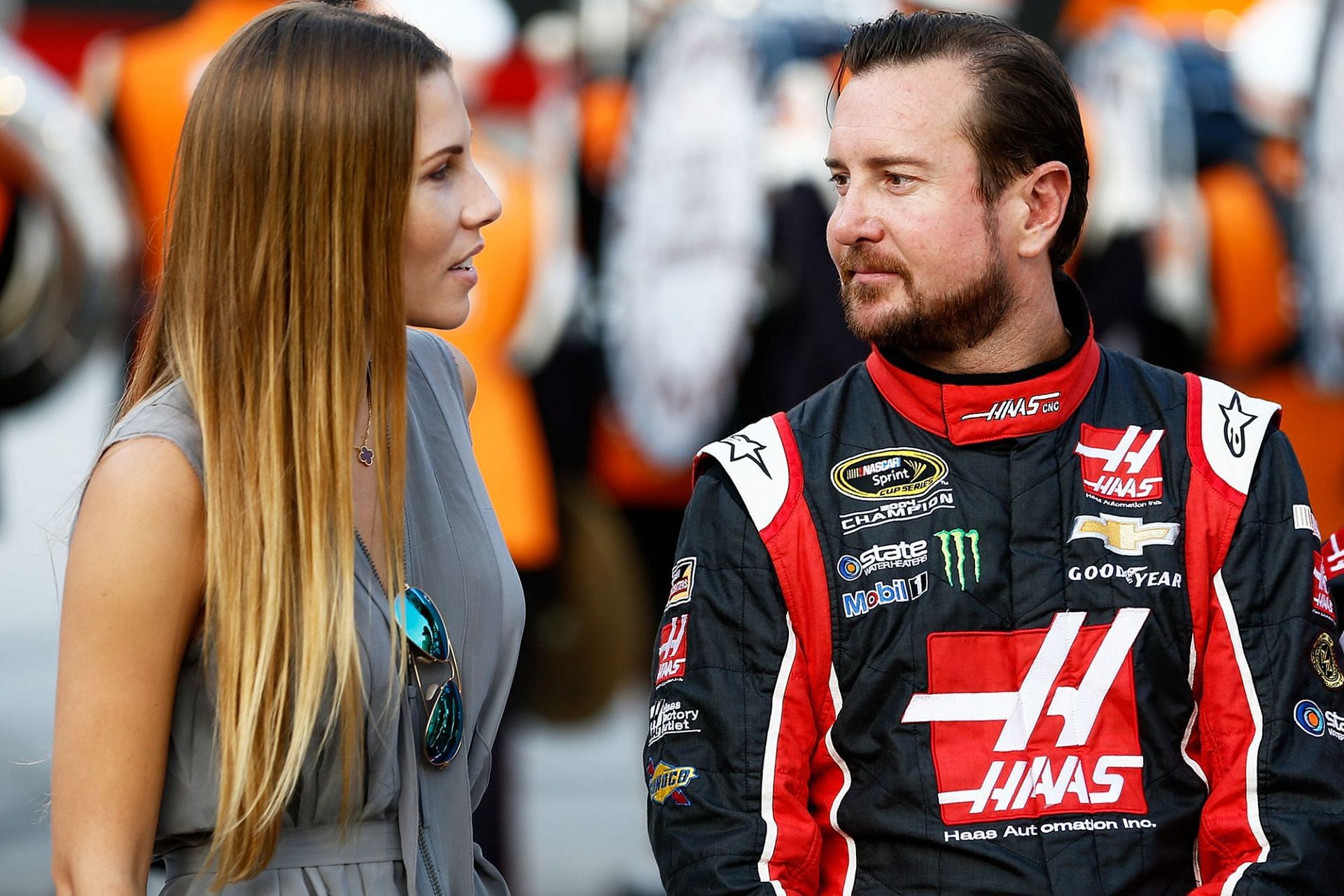 (L-R) Former competitive Polo player Ashley Van Metre with NASCAR Cup Series driver and ex-husband Kurt Busch. Picture Credits: Getty Images/The New York Post