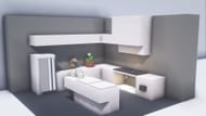 Small modern kitchen (Image via YT/The Modernist)