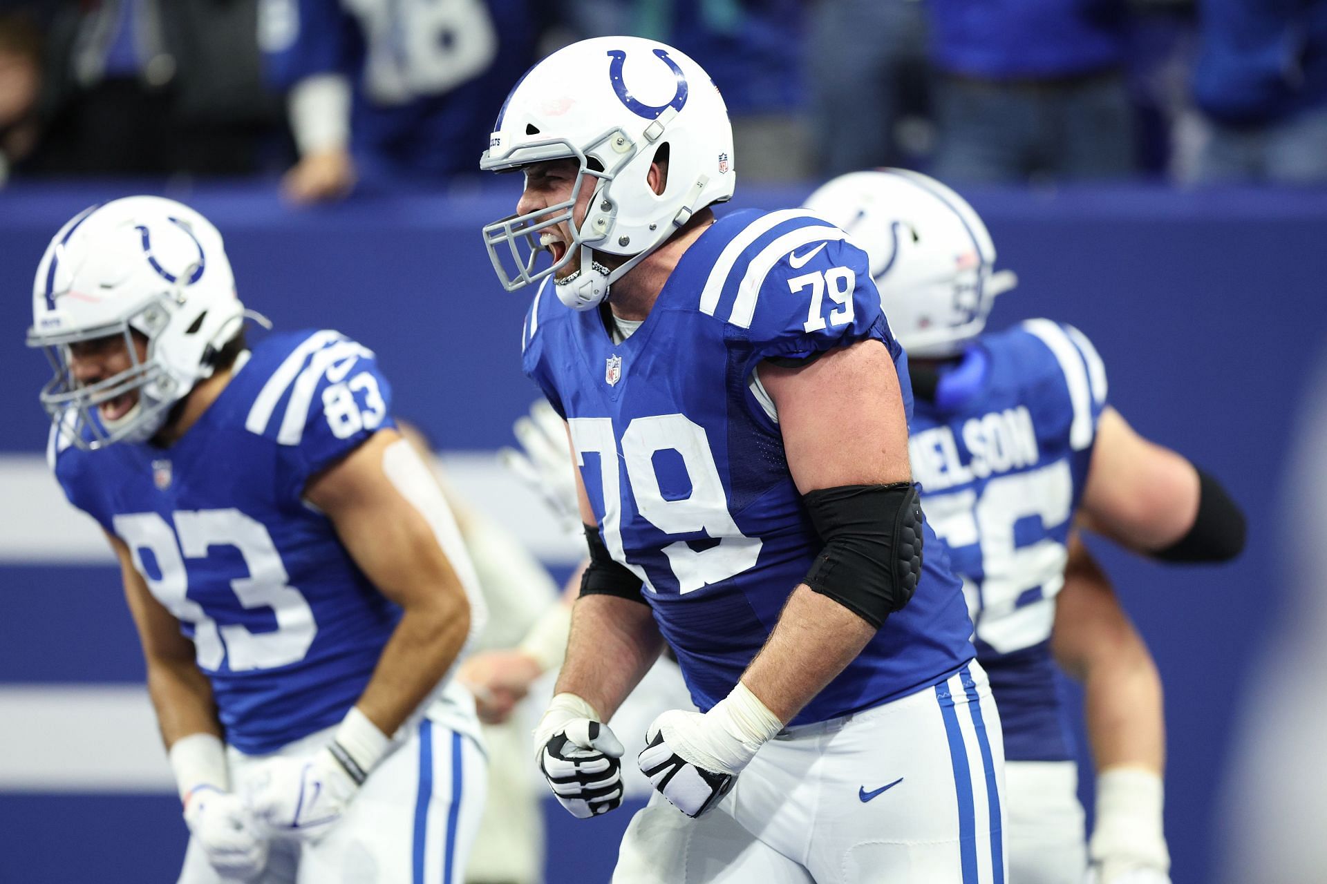 Eric Fisher during New England Patriots v Indianapolis Colts