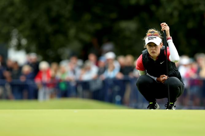 “I’d give myself a D”: Nelly Korda talks about her game post-round after an impressive day at the Women’s Open Championship