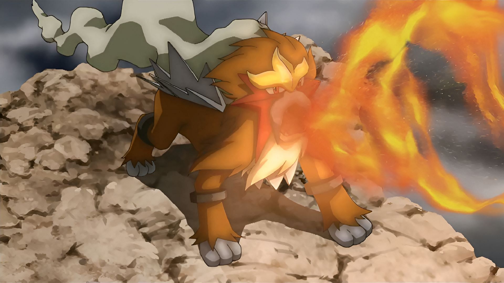 Entei is the last Legendary Beast to not receive a Paradox form (Image via The Pokemon Company)
