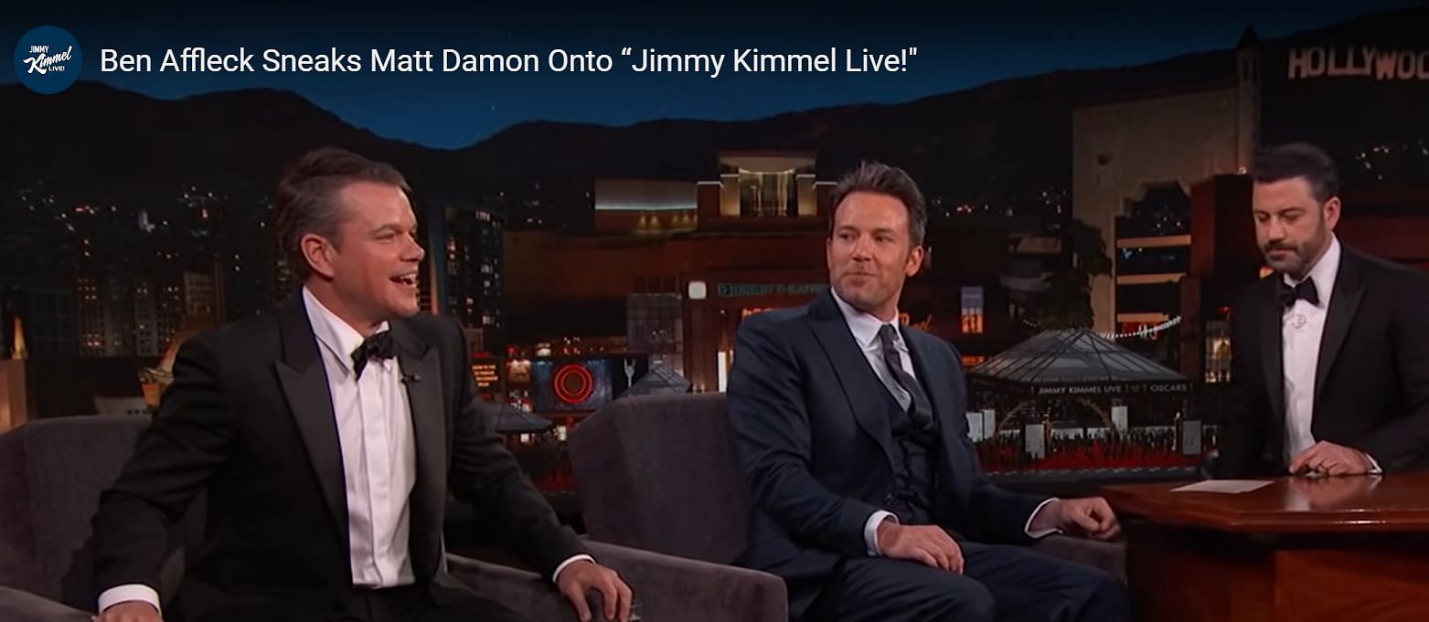 Source: Snippet from Jimmy Kimmel Live! YouTube