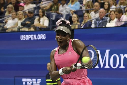 Venus Williams pictured at the 2023 US Open.