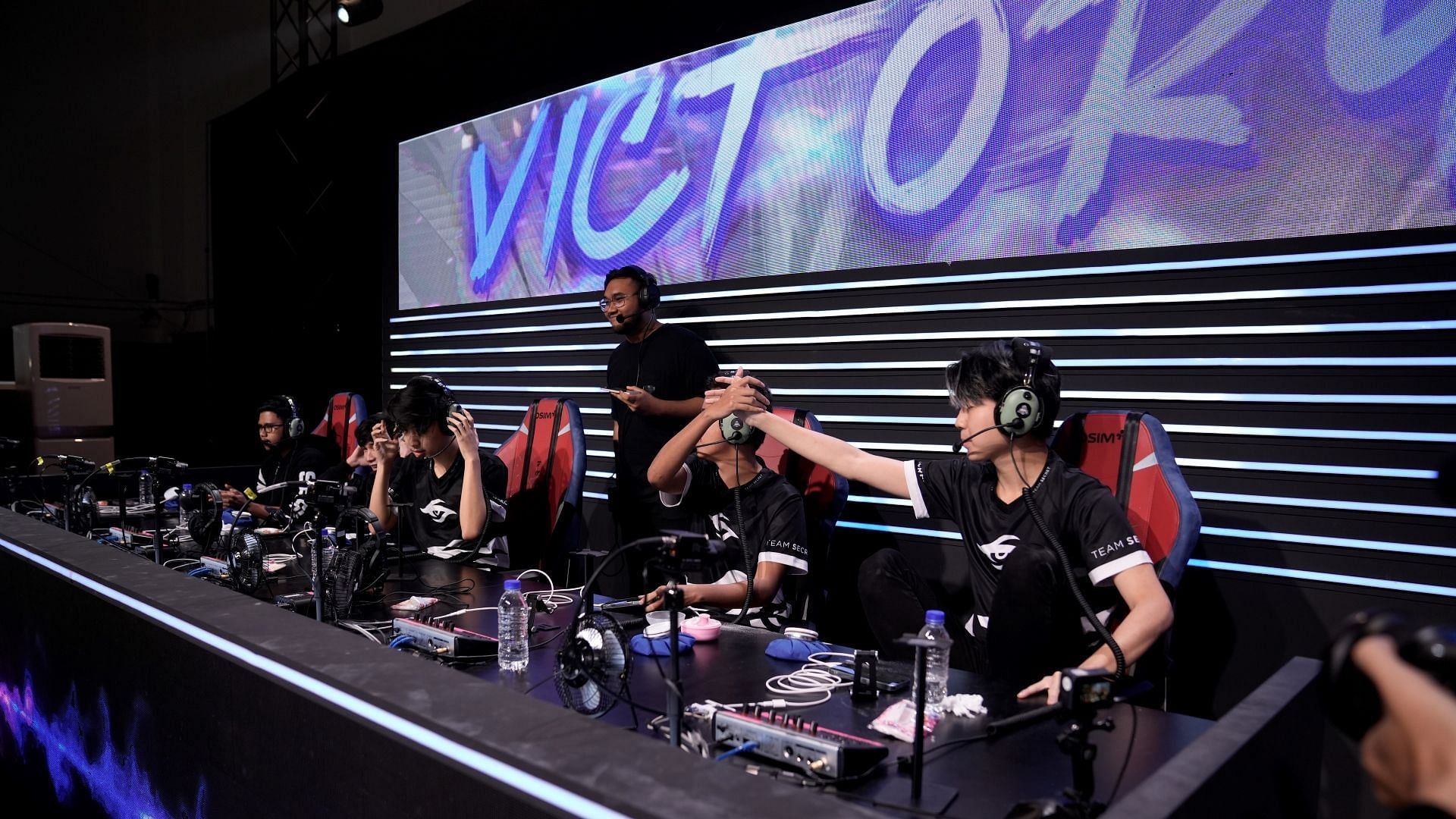 It seems like Team Secret finally got their hands on their secret winning strategy: Their winning moment against Selangor Red Giants in the second game of the match (Image via Moonton Games)