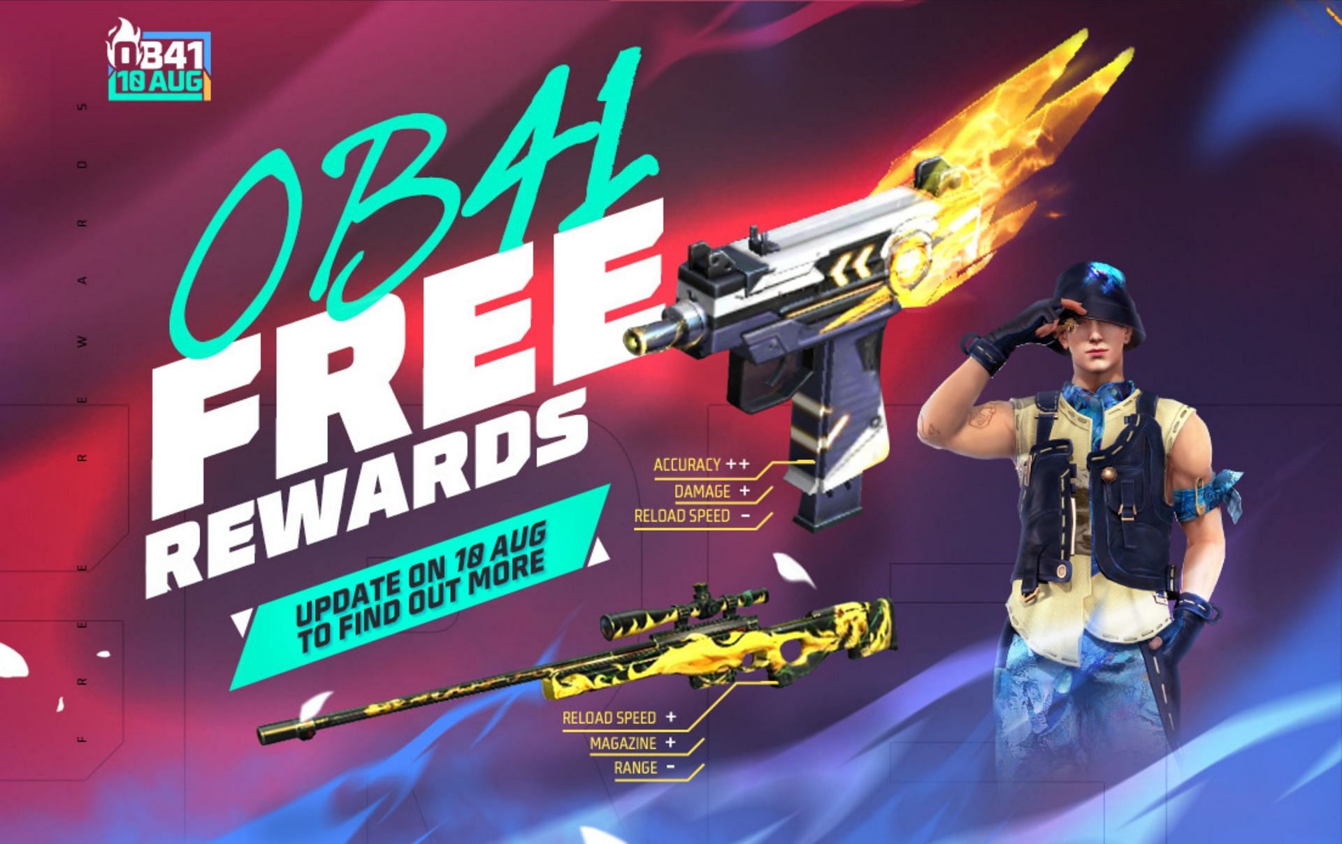 Free Fire MAX OB41 update rewards