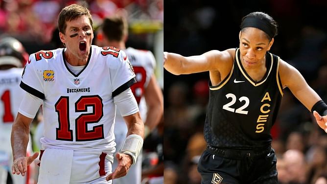 Tom Brady hypes Aces' A'ja Wilson as WNBA star ties league's 53-point record
