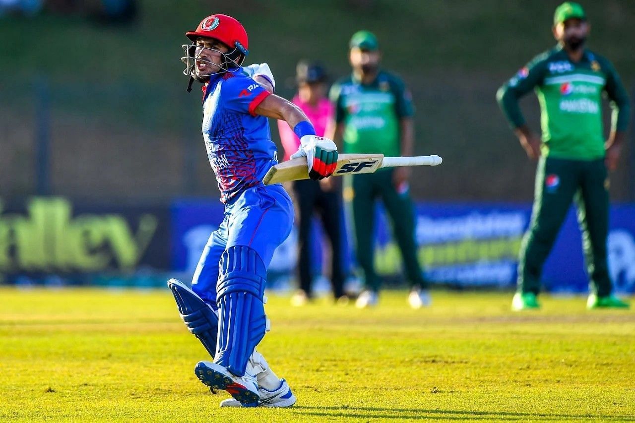 Rahmanullah Gurbaz pumped up after his ton vs Pakistan [Getty Images]