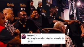 "No way bro called him hot wheelz" - Israel Adesanya's wholesome interaction with disabled fans creates laughter riot in the comments