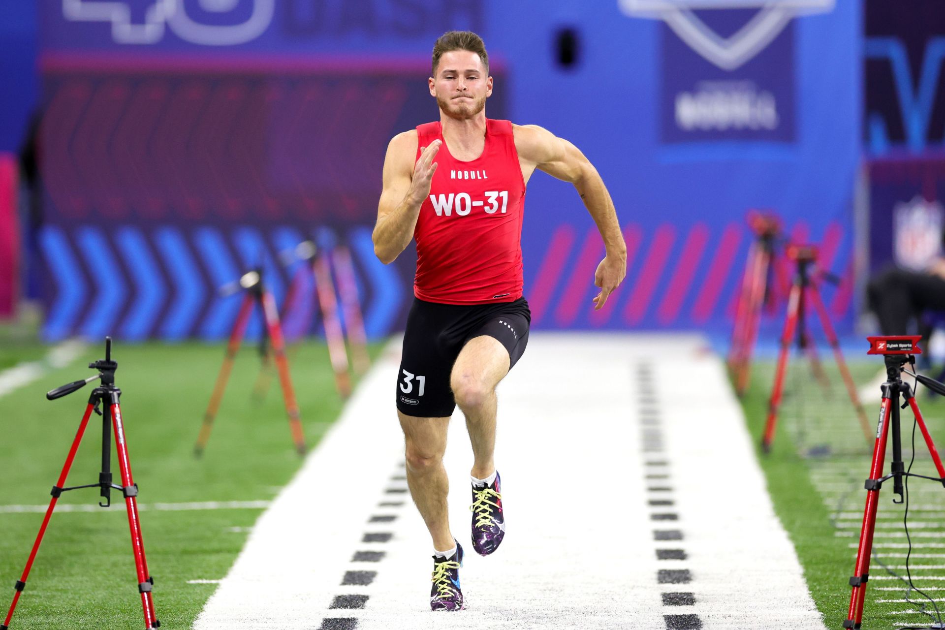 Charlie Jones at the NFL Combine