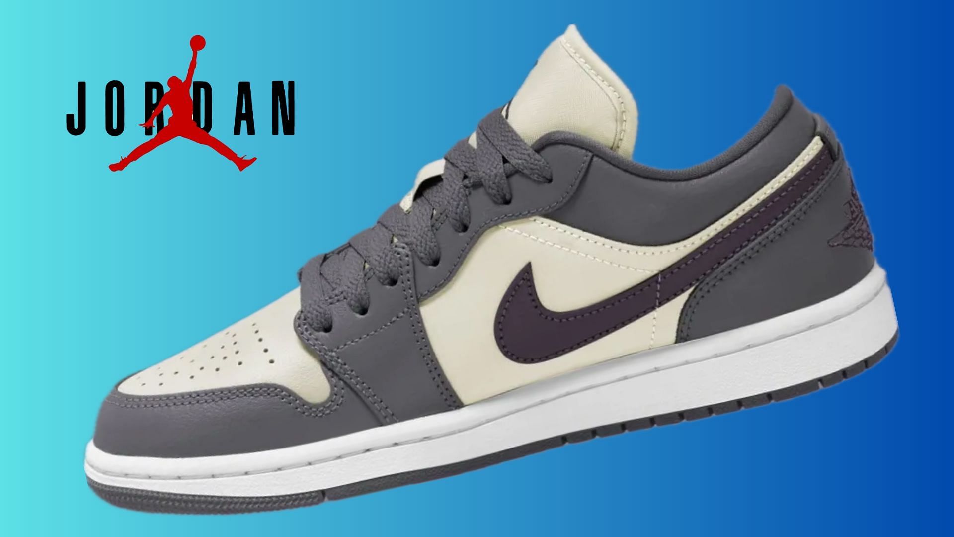 Air Jordan 1 Low Dark Grey sneakers (Image via Nike)