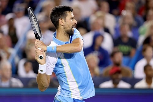 Novak Djokovic at the 2023 Western & Southern Open