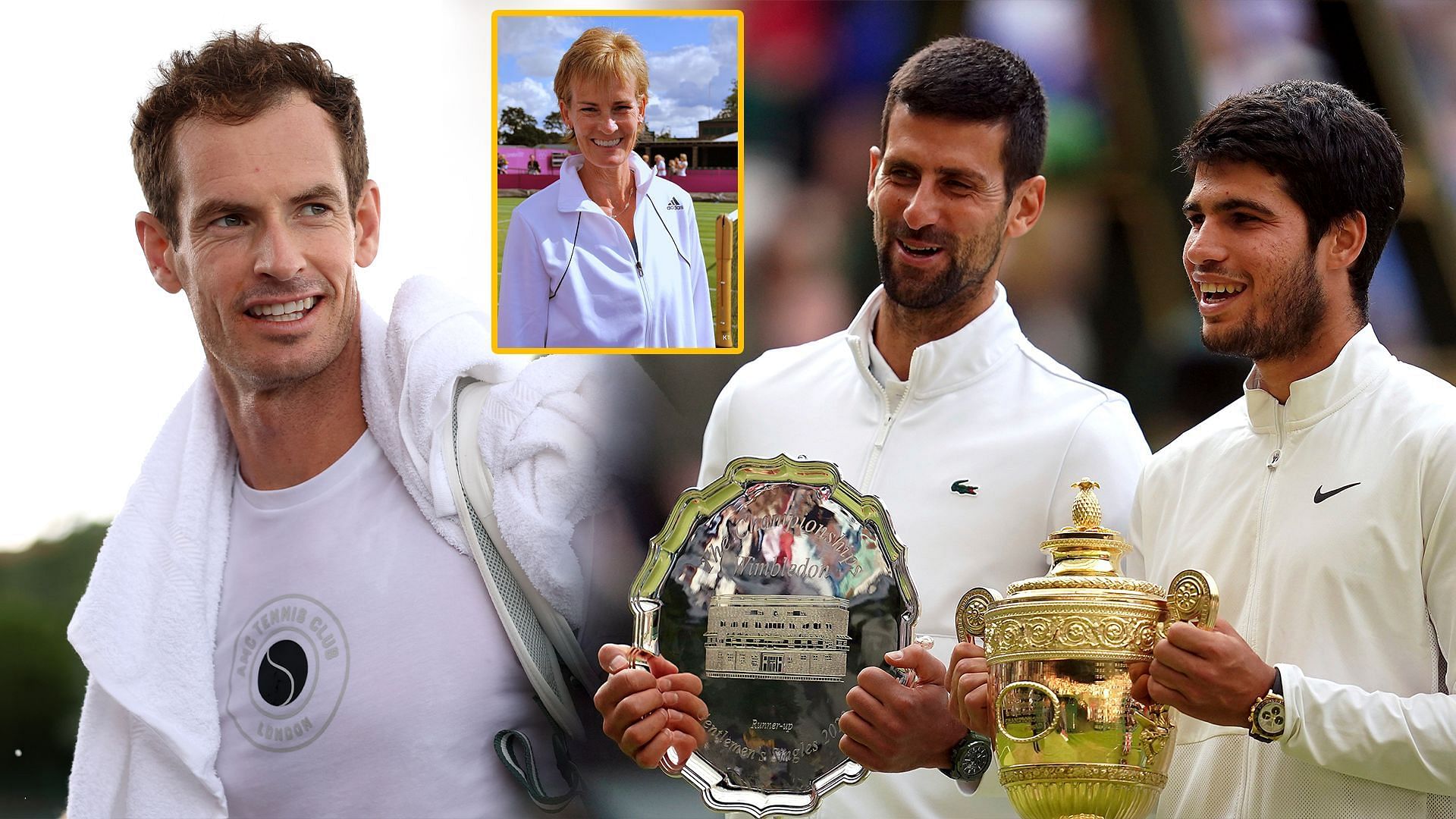 Judy Murray urges young players to be like her son as Andy Murray reacts to Wimbledon final.