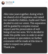 Who was Tony Parker's wife, Axelle Francine? Looking into personal life