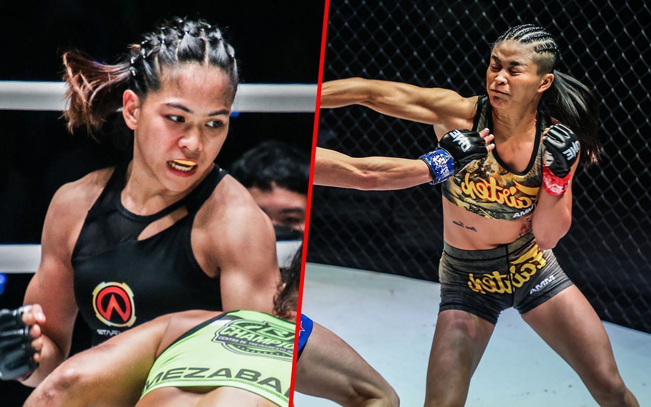 Denice Zamboanga (left) and Stamp Fairtex (right).