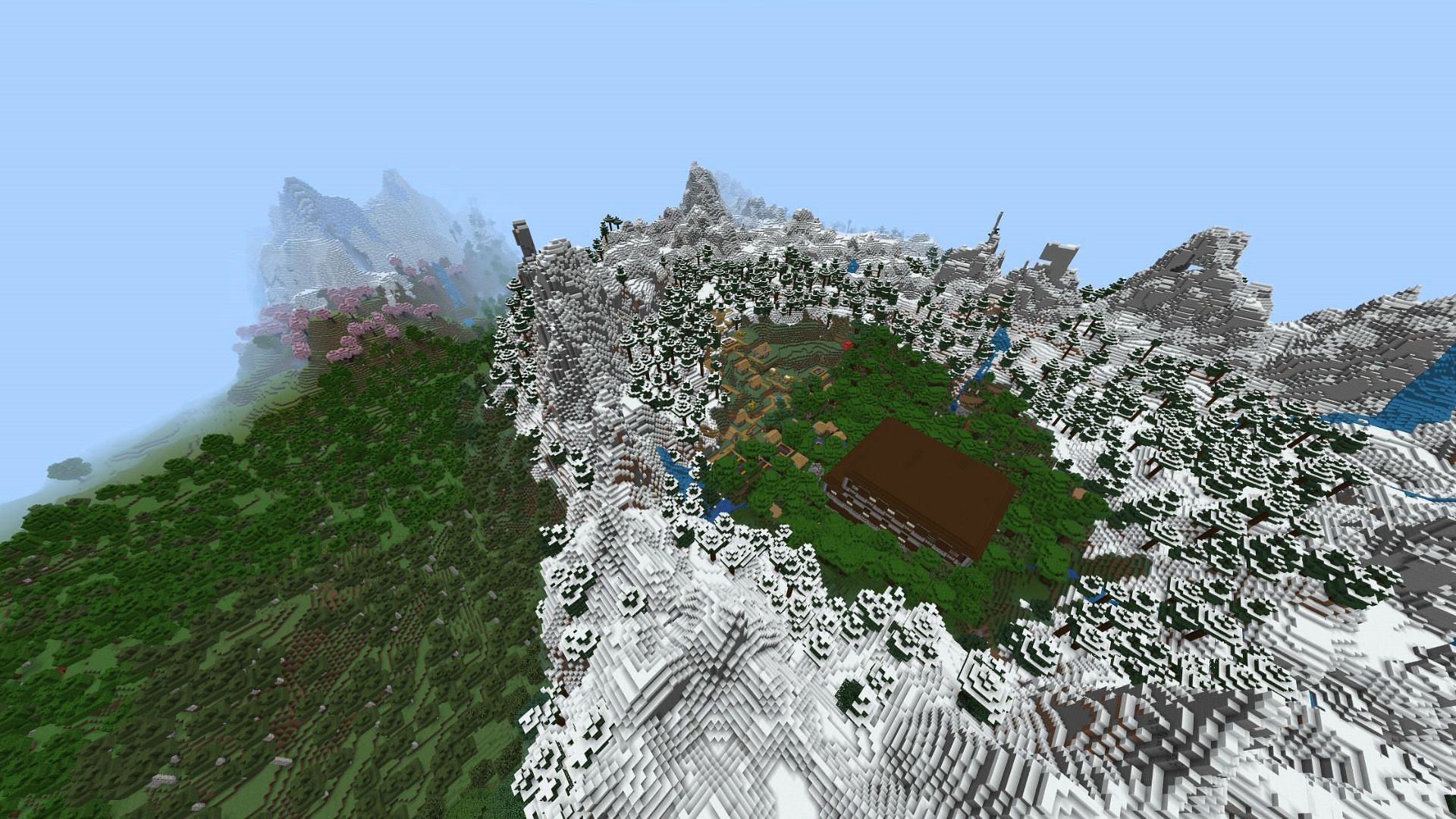 Slice of Heaven in Minecraft (Image via Minecraft)