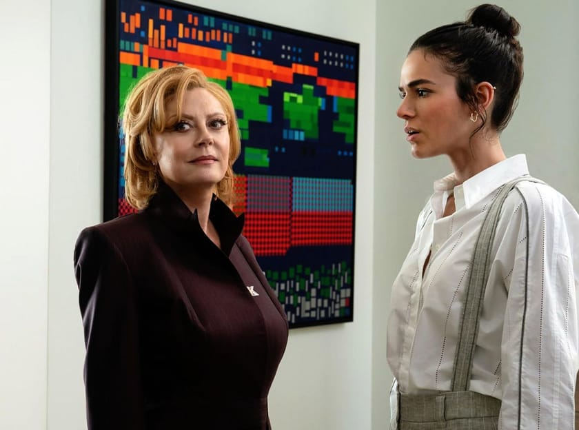 Who plays Victoria Kord in Blue Beetle?