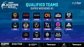 BGMS Season 2 Super Weekend 1 Day 2: Teams, map schedule, and how to watch