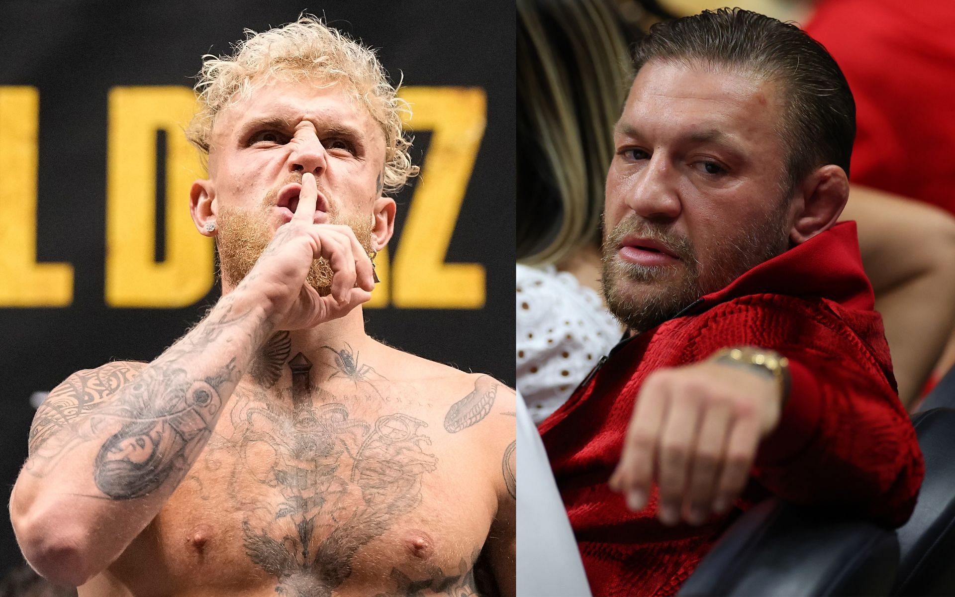 Jake Paul and Conor McGregor. [via Getty Images]