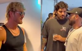 Watch: Logan Paul makes Dillon Danis flinch with urgency during sit-down ahead of their fight
