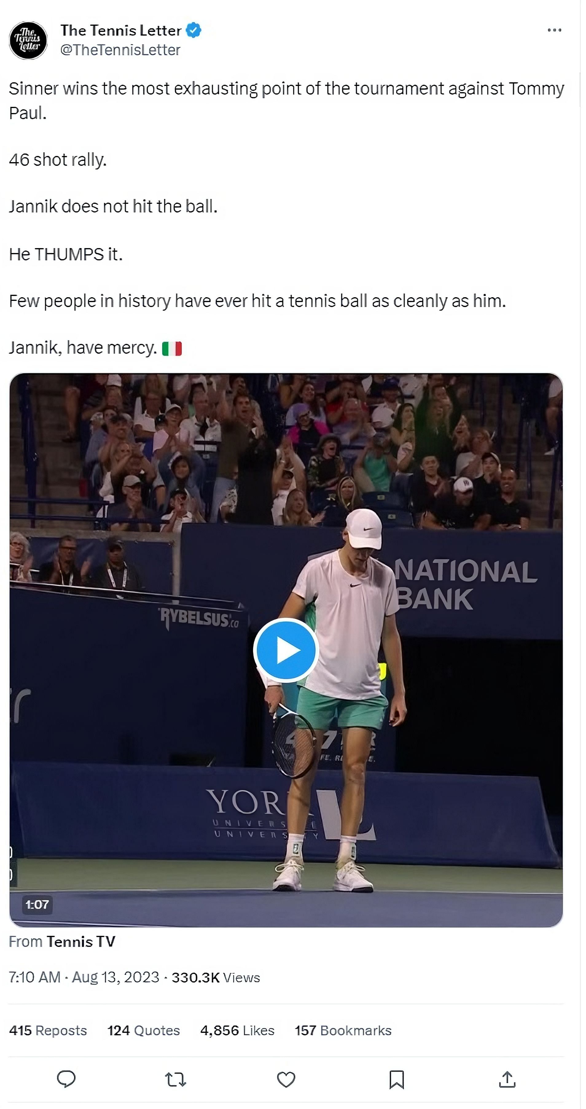 The Tennis Letter on Twitter