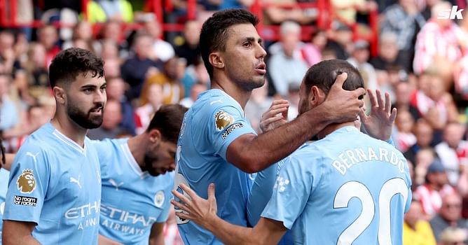 "Rodri is City's best player", "Aren't as good" - Twitter reacts as Manchester City score late goal to clinch victory over Sheffield United