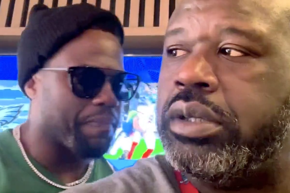Watch Kevin Hart barely escaped 324pound Shaquille O’Neal’s wrath