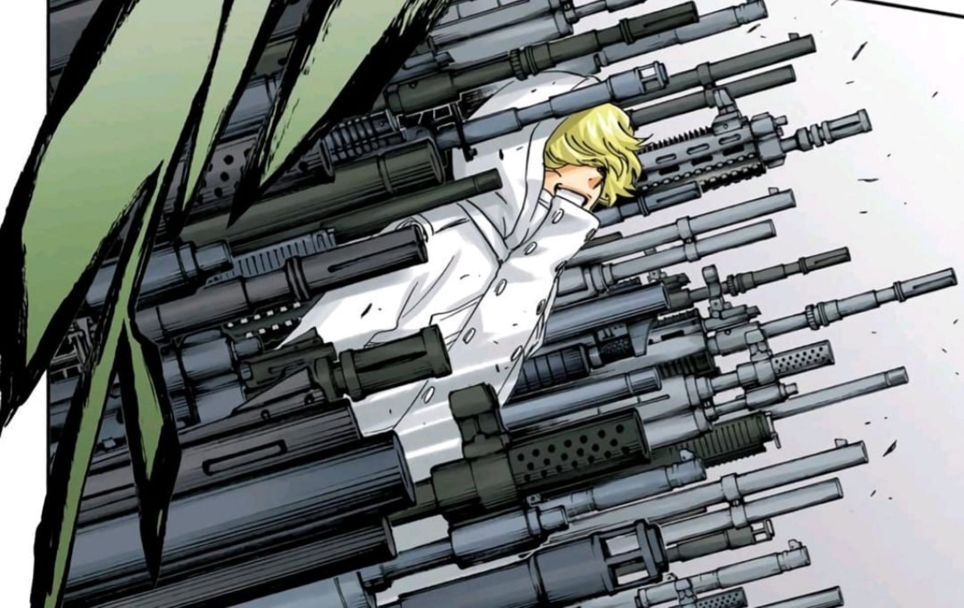 Gremmy manifesting modern weaponry (Image via Tite Kubo)