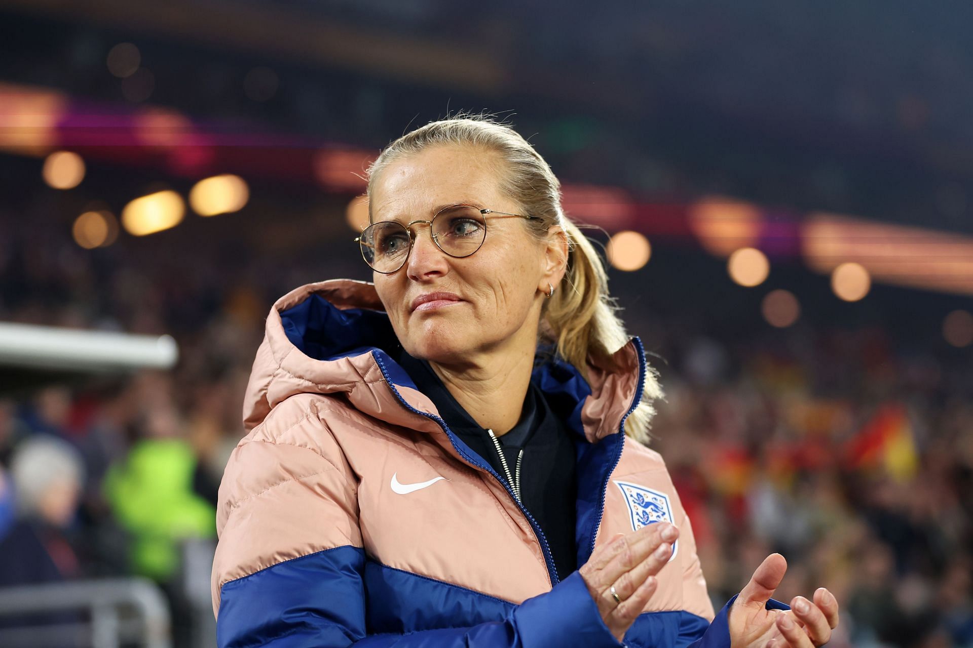 The Lionesses coach reacts to her side&#039;s loss.