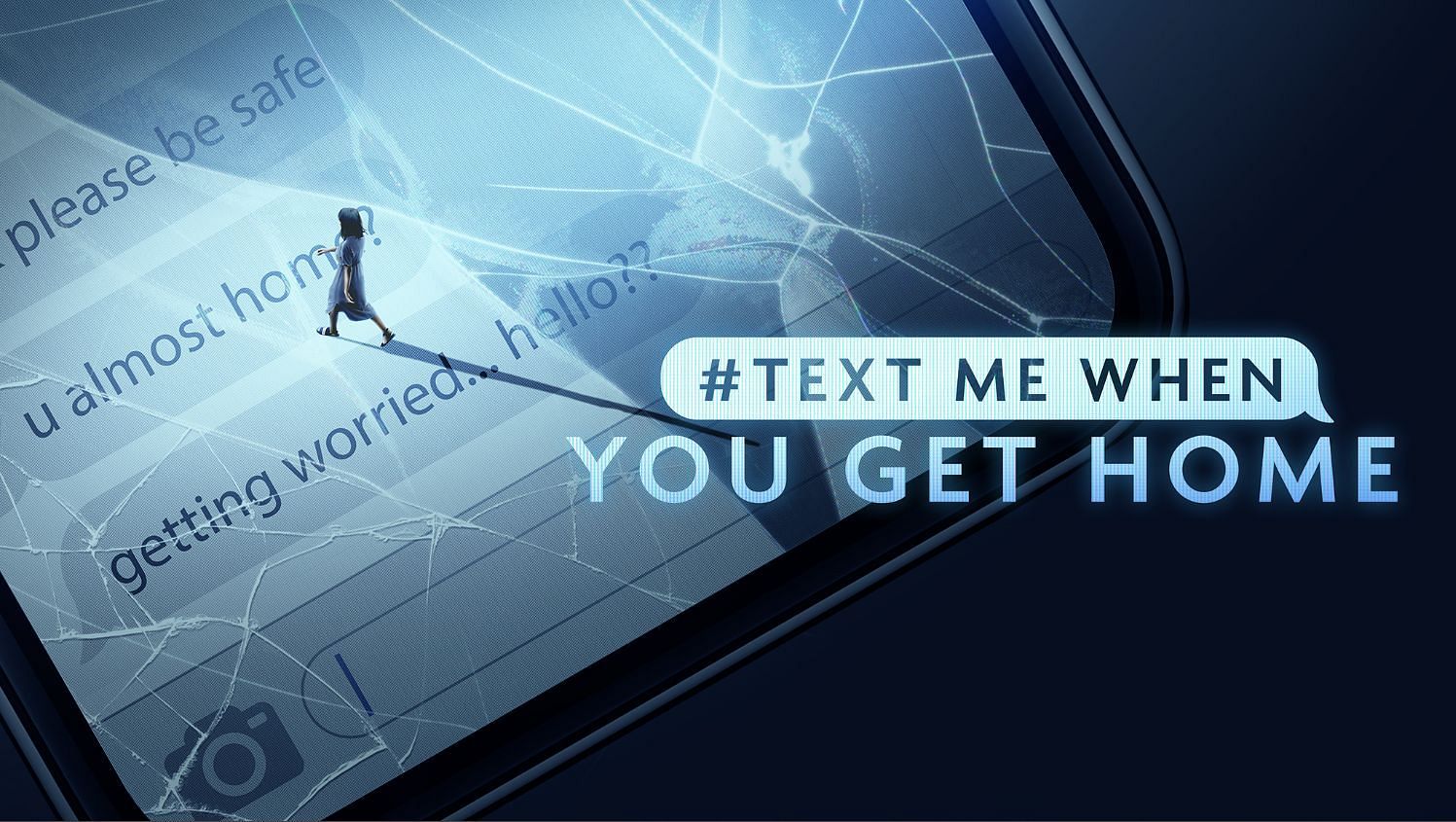 A promotional poster for #TextMeWhenYouGetHome (Image via Lifetime)