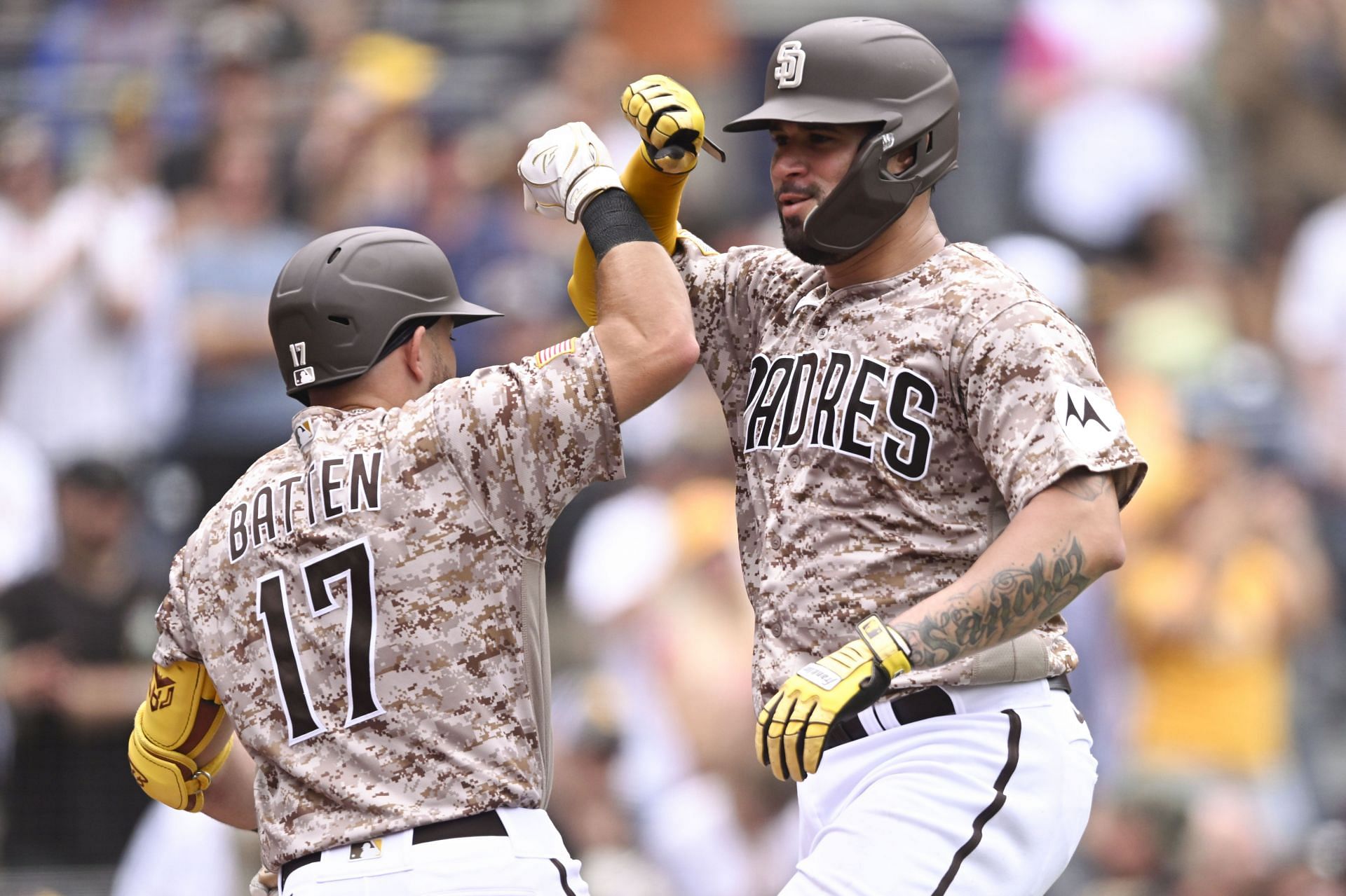 The Padres legendary camo uniforms