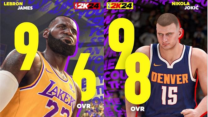 NBA 2K24 ratings revealed: Nikola Jokic beats King Lebron James to the podium
