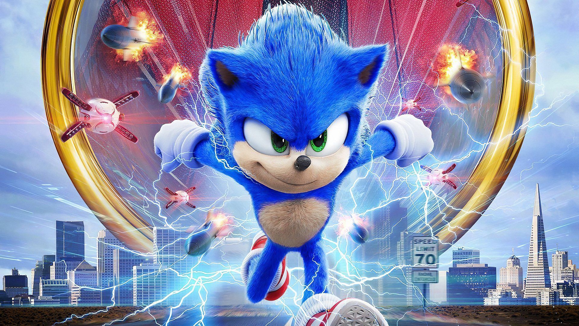 Sonic the Hedgehog lies within the realm of CGI characters (Image via Paramount Pictures)