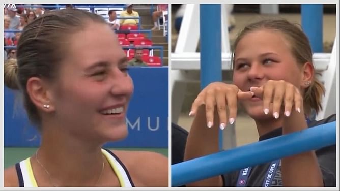 "My mom doesn't know about it; It's a little secret" - Marta Kostyuk gives hilarious shoutout to sister Zoryana as she steals the show at Citi Open