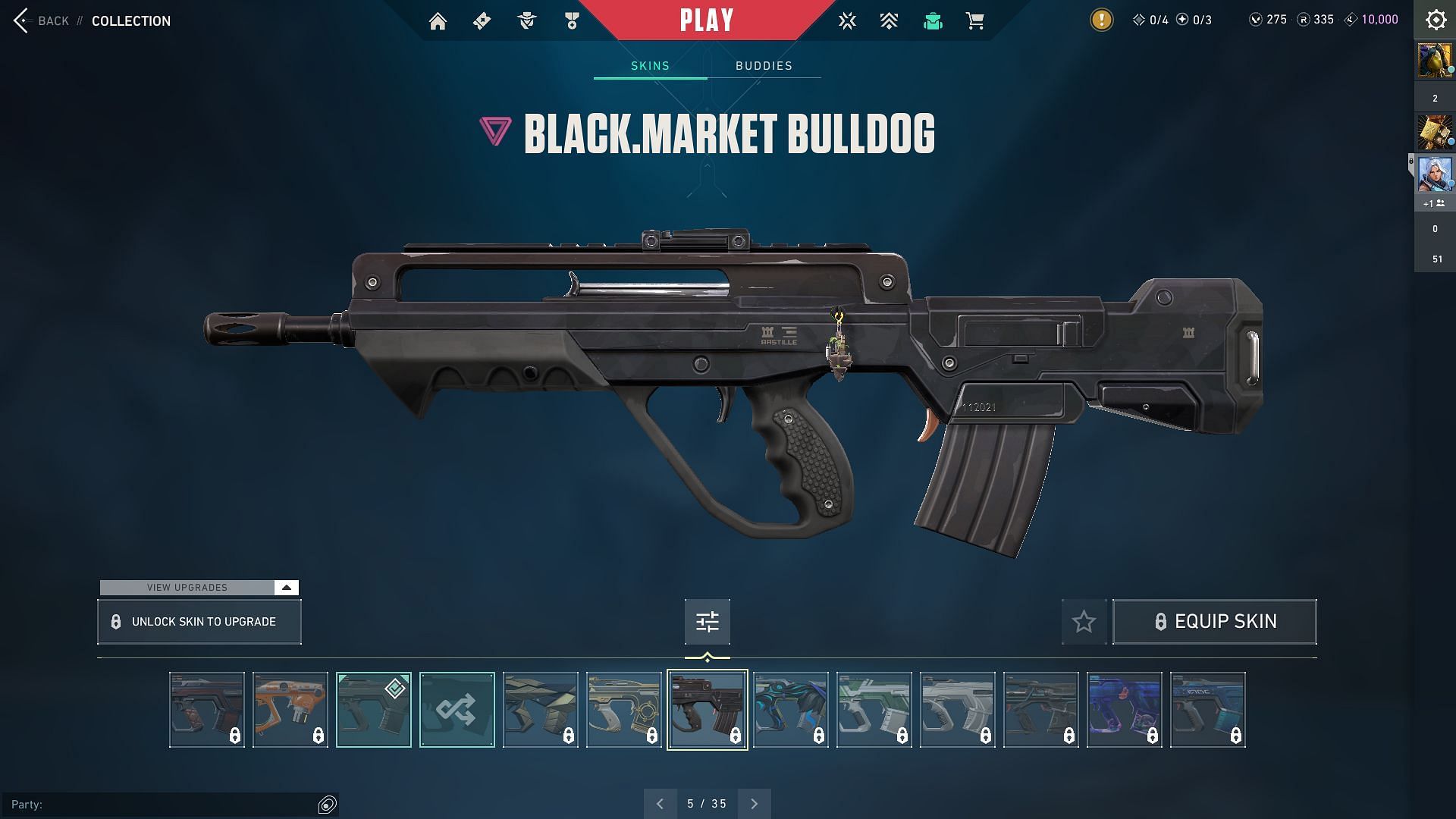 Black.Market Bulldog (Image via Sportskeeda and Riot Games)
