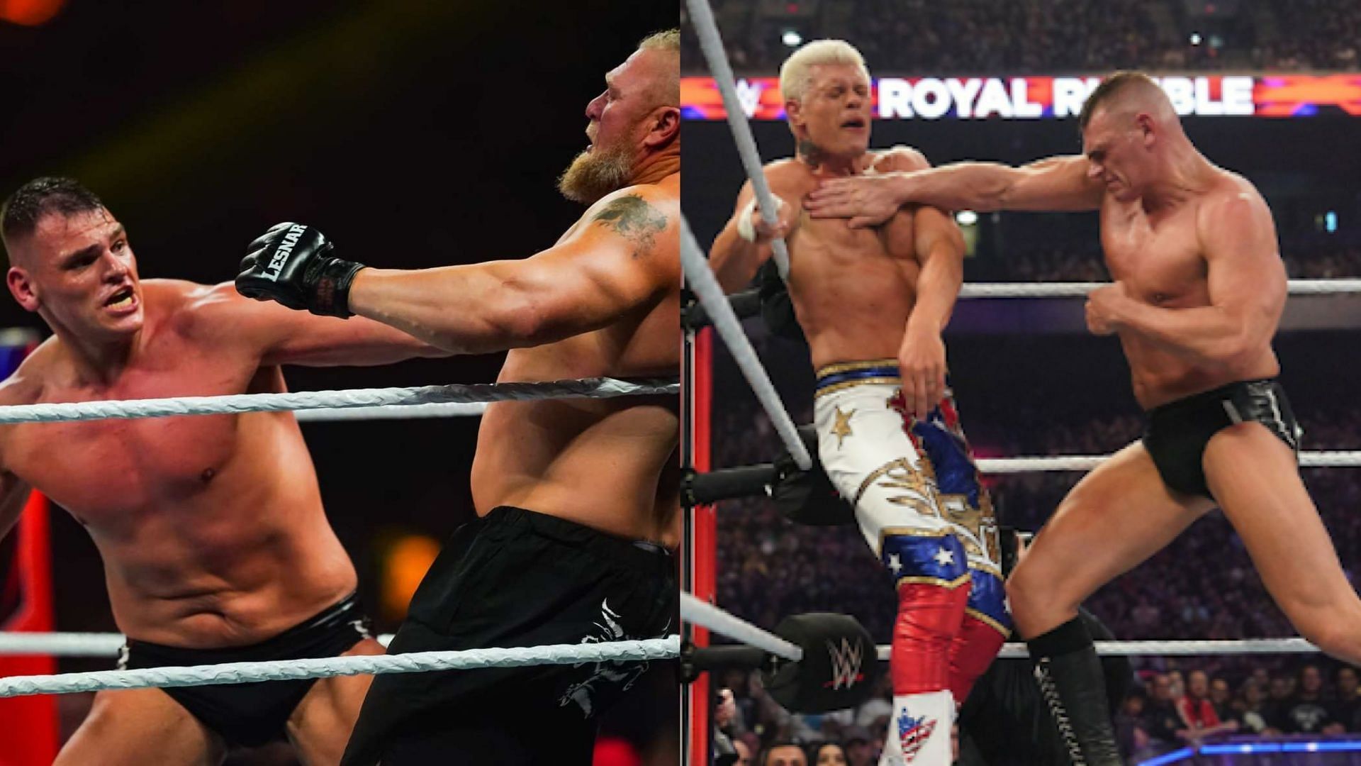 Gunther confronted Brock Lesnar at Royal Rumble 2023.